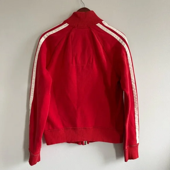 Abercrombie & Fitch Red Sweatshirt Jacket Logo Zip Up Men Size M - Picture 8 of 12